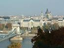 Blick vom Gellért-hegy nach Pest