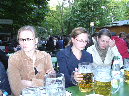 Planungen im Biergarten