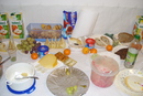 Lecker Buffet, schon ganz gut abgeräumt