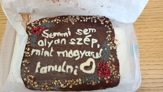Geschenk der Studierenden am Ende des Semesters